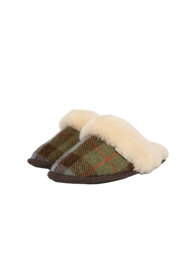 Harris Tweed Kate Slippers - Macleod Check