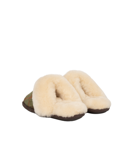Harris Tweed Kate Slippers - Macleod Check