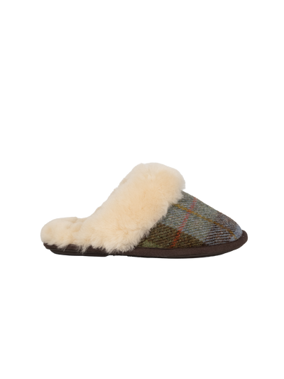 Harris Tweed Kate Slippers - Macleod Check