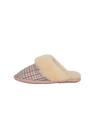 Harris Tweed Kate Slippers - Natural POW Check