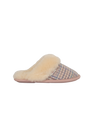 Harris Tweed Kate Slippers - Natural POW Check