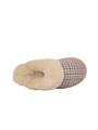 Harris Tweed Kate Slippers - Natural POW Check