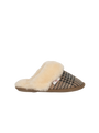 Harris Tweed Kate Slippers - Nutmeg Check