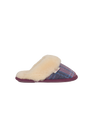 Harris Tweed Kate Slippers - Pink/Damson Check
