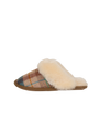 Harris Tweed Kate Slippers - Sand Honey Check