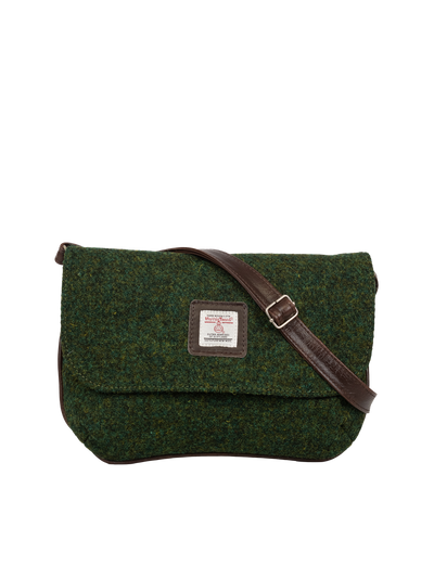 Harris Tweed Katie Bag - 352 (Brown Leather)