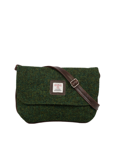 Harris Tweed Katie Bag - 352 (Brown Leather)
