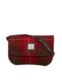 Harris Tweed Katie Bag - A001 (Brown Leather)