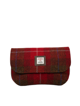 Harris Tweed Katie Bag - A001 (Brown Leather)