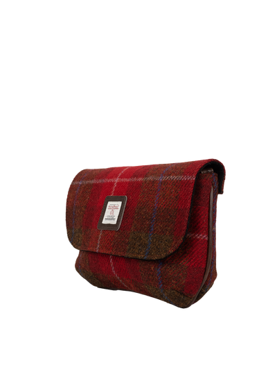 Harris Tweed Katie Bag - A001 (Brown Leather)