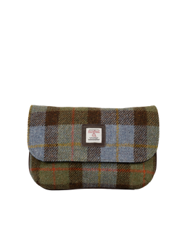 Harris Tweed Katie Bag - A017 (Brown Leather)