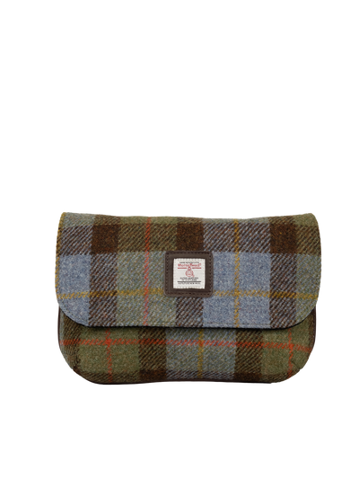Harris Tweed Katie Bag - A017 (Brown Leather)