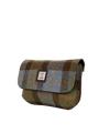 Harris Tweed Katie Bag - A017 (Brown Leather)