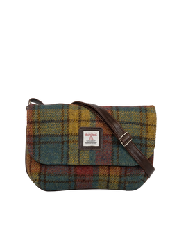 Harris Tweed Katie Bag - A0194 (Brown Leather)