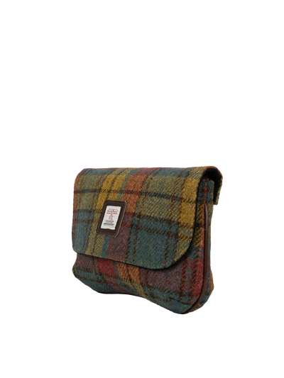 Harris Tweed Katie Bag - A0194 (Brown Leather)