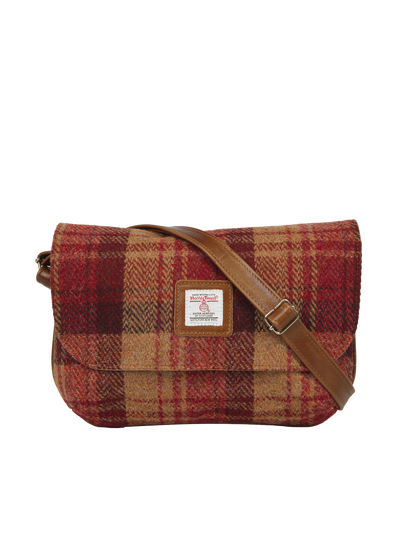 Harris Tweed Katie Bag - A0238 (Tan Leather)