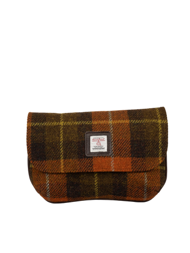 Harris Tweed Katie Bag - A0258 (Brown Leather)