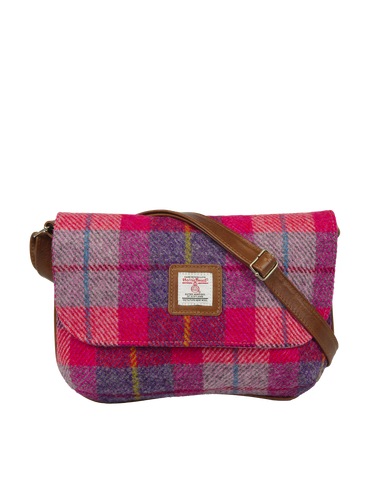 Harris Tweed Katie Bag - A088 (Tan Leather)