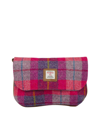 Harris Tweed Katie Bag - A088 (Tan Leather)