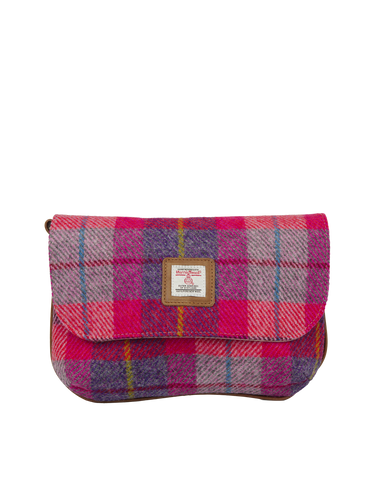 Harris Tweed Katie Bag - A088 (Tan Leather)