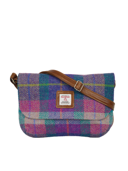 Harris Tweed Katie Bag - A093 (Tan Leather)