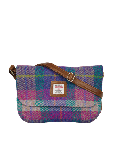Harris Tweed Katie Bag - A093 (Tan Leather)