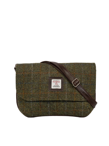 Harris Tweed Katie Bag - HB103 (Brown Leather)