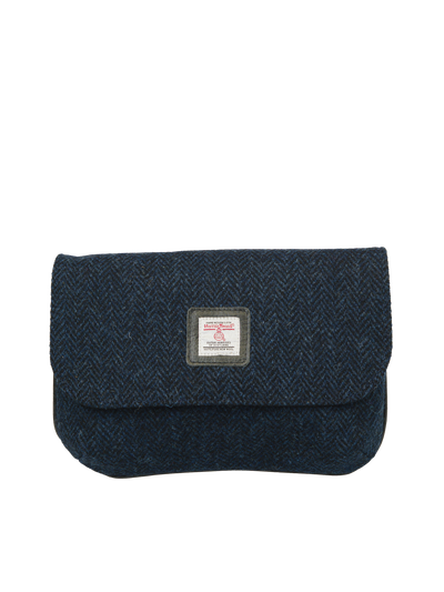 Harris Tweed Katie Bag - HB104 (Black Leather)