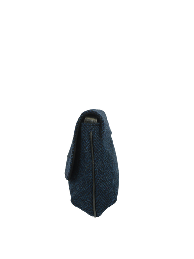 Harris Tweed Katie Bag - HB104 (Black Leather)