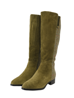 Harris Tweed Knee High Boots HB55