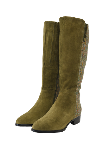 Harris Tweed Knee High Boots - HB55