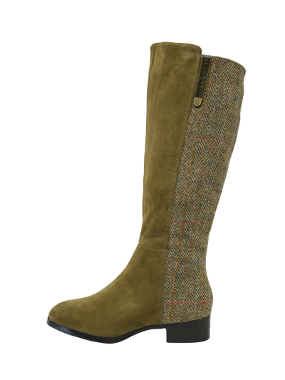 Harris Tweed Knee High Boots HB55