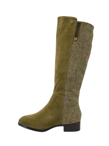 Harris Tweed Knee High Boots - HB55