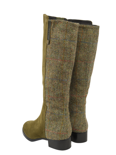 Harris Tweed Knee High Boots HB55