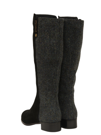 Harris Tweed Knee High Boots HB85
