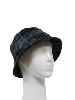 Harris Tweed Ladies Bucket Hat - Black/Grey Check (HH)