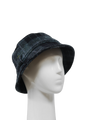 Harris Tweed Ladies Bucket Hat - Black/Grey Check (HH)