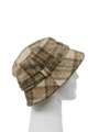 Harris Tweed Ladies Bucket Hat - Oatmeal Check (HH)
