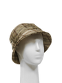 Harris Tweed Ladies Bucket Hat - Oatmeal Check (HH)