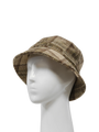 Harris Tweed Ladies Bucket Hat - Oatmeal Check (HH)