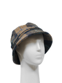 Harris Tweed Ladies Bucket Hat - Sand Navy Check (HH)
