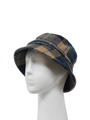Harris Tweed Ladies Bucket Hat - Sand Navy Check (HH)