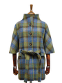 Harris Tweed Ladies Belted Cape Denim Sage