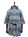 Harris Tweed Ladies Belted Cape Lavender Check