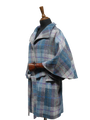 Harris Tweed Ladies Belted Cape Lavender Check