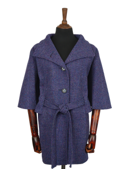 Harris Tweed Ladies Belted Cape Violet