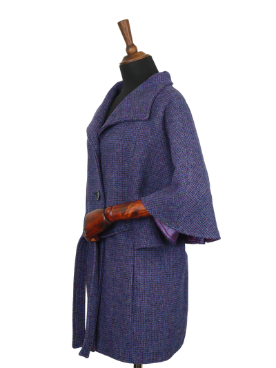 Harris Tweed Ladies Belted Cape Violet