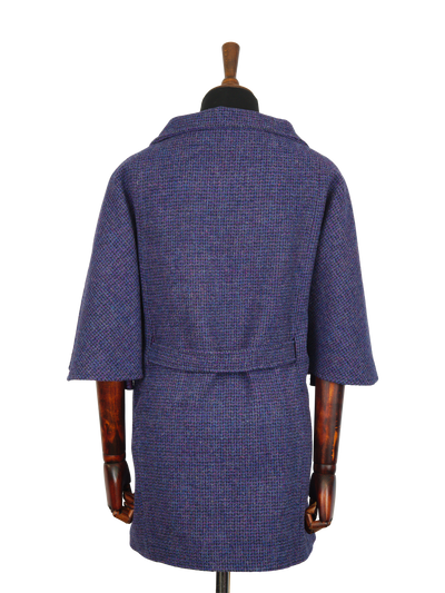 Harris Tweed Ladies Belted Cape Violet
