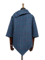 Harris Tweed Ladies Celtic Cape Blue Check