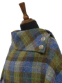 Harris Tweed Ladies Celtic Cape Denim Sage